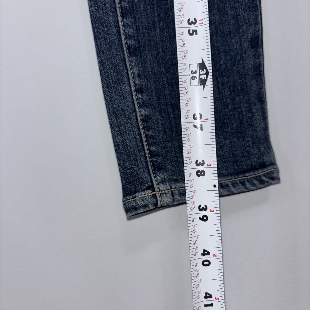 PAIGE Verdugo Mid Rise Ultra Skinny Distressed Jeans Blue Size 23 - Picture 8 of 12